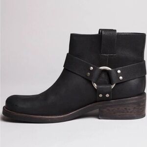 ISO Size 38 All Saints Black Leather Moto Boots